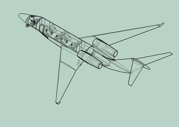 dwg cessna citation jet assembly - Cessna Citation TEN Assembly Model by RodgerSaintJohn
